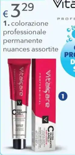 Acqua & Sapone Vitalcare colorazione professionale permanente nuances assortite offerta