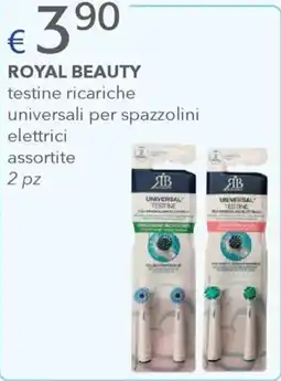 Acqua & Sapone ROYAL BEAUTY testine ricariche universali per spazzolini elettrici assortite offerta