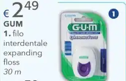 Acqua & Sapone GUM filo interdentale expanding floss 30 m offerta