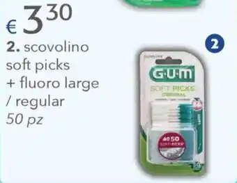 Acqua & Sapone GUM scovolino soft picks + fluoro large / regular offerta