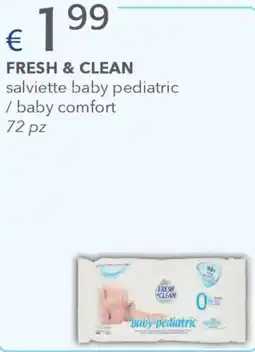 Acqua & Sapone FRESH & CLEAN salviette baby pediatric /baby comfort offerta