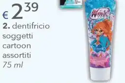 Acqua & Sapone MR.WHITE 2. dentifricio soggetti cartoon assortiti offerta