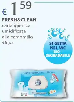 Acqua & Sapone FRESH&CLEAN carta igienica umidificata alla camomilla offerta