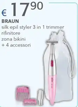 Acqua & Sapone BRAUN silk epil styler 3 in 1 trimmer rifinitore zona bikini offerta