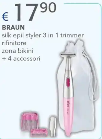 Acqua & Sapone BRAUN silk epil styler 3 in 1 trimmer rifinitore zona bikini offerta