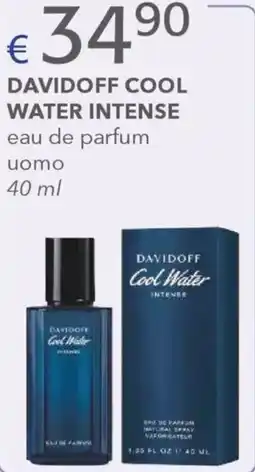 Acqua & Sapone DAVIDOFF COOL WATER INTENSE eau de parfum uomo offerta