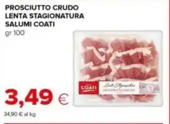 Tigre Prosciutto crudo lenta stagionatura salumi COATI offerta