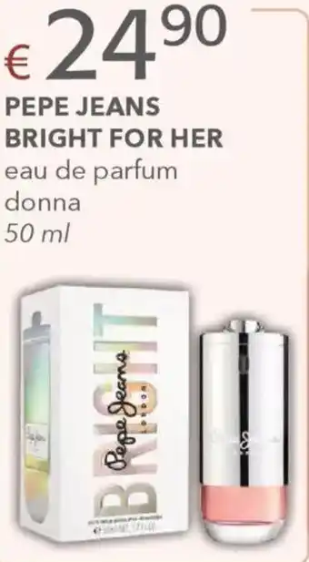 Acqua & Sapone PEPE JEANS BRIGHT FOR HER eau de parfum donna offerta