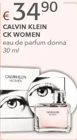 Acqua & Sapone CALVIN KLEIN CK WOMEN eau de parfum donna offerta