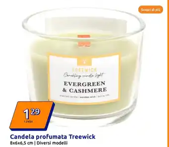 Action Candela profumata Treewick offerta