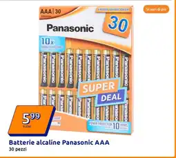 Action Batterie alcaline Panasonic AAA offerta