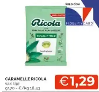 Mercatò Caramelle ricola vari tipi offerta