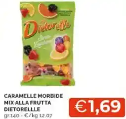 Mercatò Caramelle morbide mix alla frutta dietorellle offerta