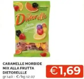 Mercatò Caramelle morbide mix alla frutta dietorellle offerta