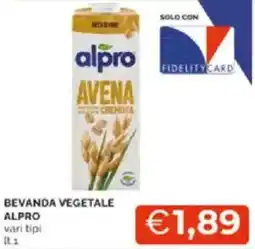 Mercatò Bevanda vegetale alpro vari tipi offerta