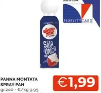 Mercatò Panna montata spray pan offerta