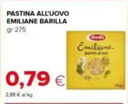 Tigre Pastina all'uovo emiliane BARILLA offerta