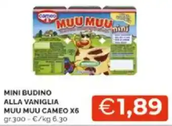 Mercatò Mini budino alla vaniglia muu muu cameo offerta