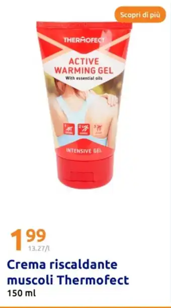 Action Crema riscaldante muscoli Thermofect offerta