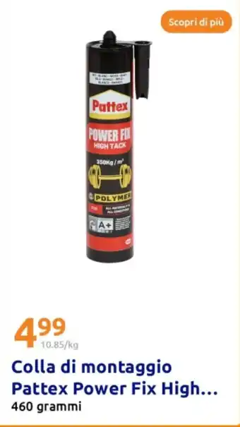 Action Colla di montaggio Pattex Power Fix High offerta