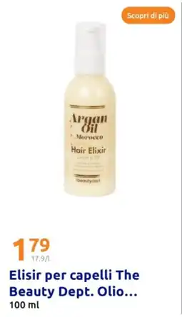 Action Elisir per capelli The Beauty Dept. Olio offerta