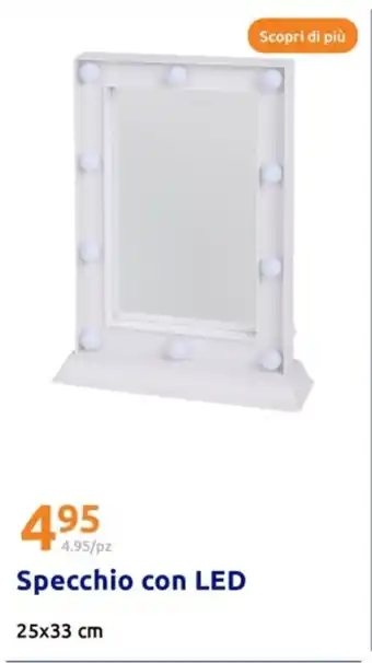 Action Specchio con LED offerta