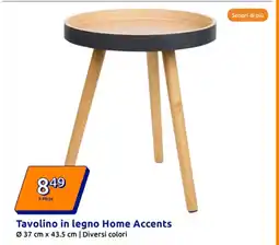 Action Tavolino in legno Home Accents offerta