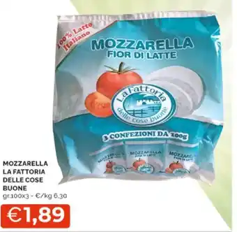 Mercatò Mozzarela la fattoria delle cose buone offerta