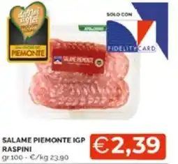 Mercatò Salame piemonte igp raspini offerta