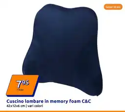 Action Cuscino lombare in memory foam C&C offerta