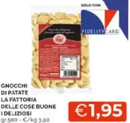 Mercatò Gnocchi di patate la fattoria delle cose buone i deliziosi offerta