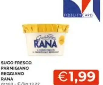 Mercatò Sugo fresco parmigiano reggiano rana offerta