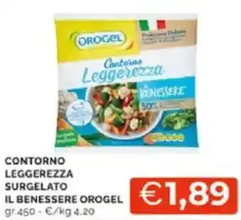 Mercatò Contorno leggerezza surgelato il benessere orogel offerta