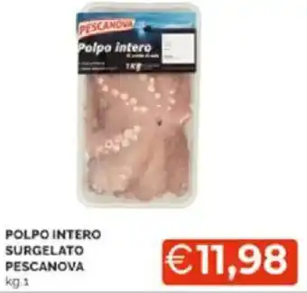 Mercatò Polpo intero surgelato pescanova offerta