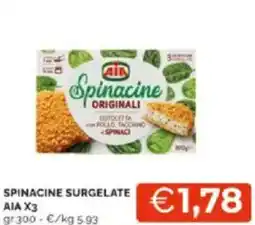 Mercatò Spinacine surgelate AIA x 3 offerta