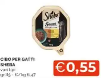 Mercatò Cibo per gatti sheba vari tipi offerta