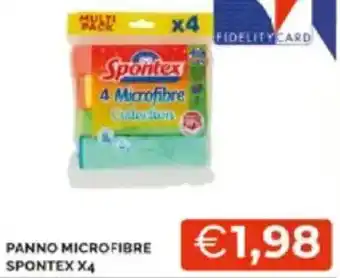 Mercatò Panno microfibre spontex x4 offerta