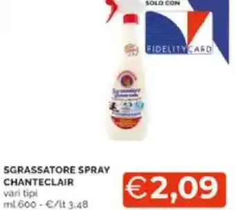 Mercatò Sgrassatore spray chanteclair vari tipi offerta