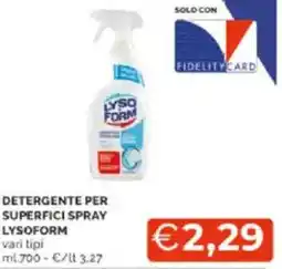 Mercatò Detergente per superfici spray lysoform offerta