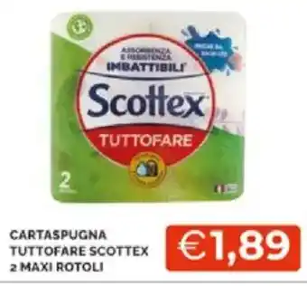 Mercatò Cartaspugna tuttofare scottex 2 maxi rotoli offerta