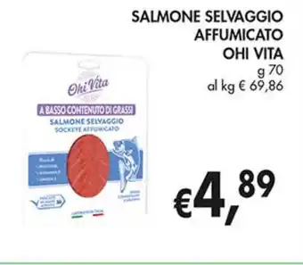 Supermercato Coal Salmone selvaggio sockeye affumicato OHI VITA offerta