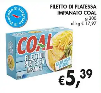 Supermercato Coal Filetto di platessa impanato COAL offerta