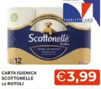 Mercatò Carta igienica  scottonelle 12 rotoli offerta