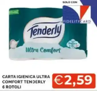 Mercatò Carta igienica ultra comfort tenderly 6 rotoli offerta