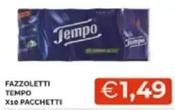 Mercatò Fazzoletti tempo x10 pacchetti offerta