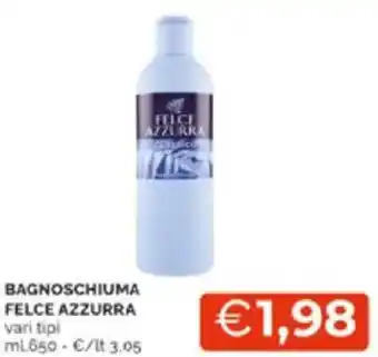 Mercatò Bagnoschiuma felce azzurra vari tipi offerta