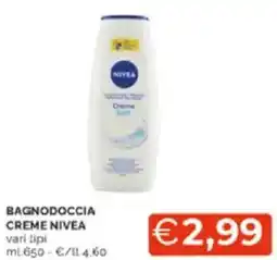 Mercatò Bagnodoccia creme nivea vari tipi offerta