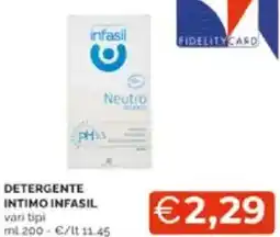 Mercatò Detergente intimo infasil vari tipi offerta