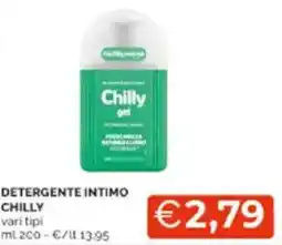 Mercatò Detergente intimo chilly vari tipi offerta