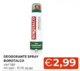 Mercatò Deodorante spray borotalco offerta